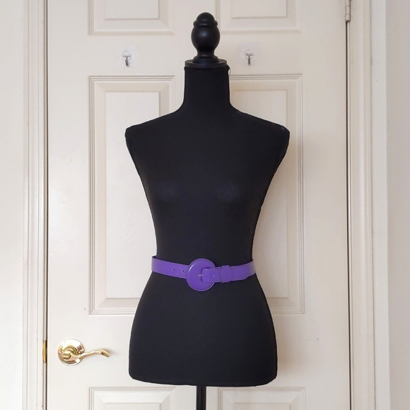 Purple Patent Leather Belt. - Picture 1 of 2